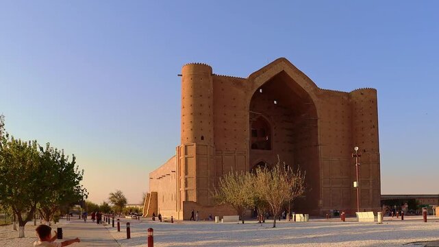 22 October 2025, Complex of Khoja Ahmed Yasawi, Turkestan City, Kazakhstan