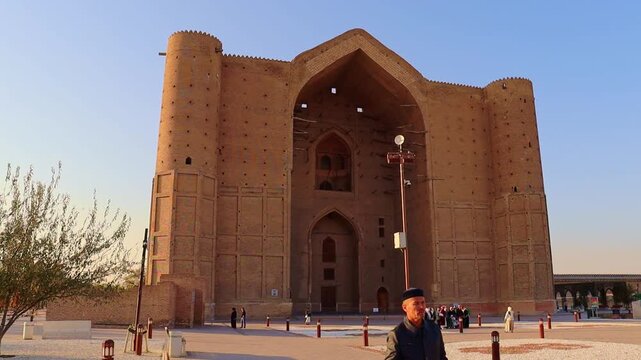 22 October 2025, Complex of Khoja Ahmed Yasawi, Turkestan City, Kazakhstan