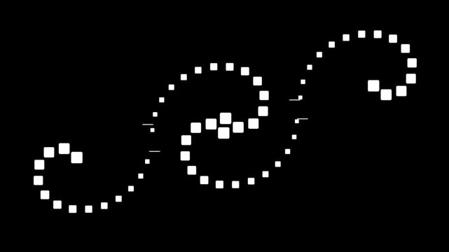 A double dotted wave flows in opposite curves to create a gentle motion effect that feels both playful and modern, adding a soft rhythm to the visual mood