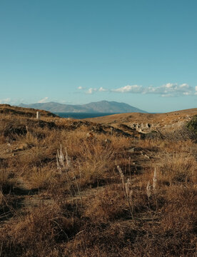 landscape of Delos Island, Greece