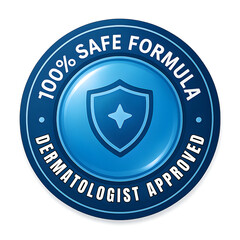 Dermatologist Approved Safe Formula Badge