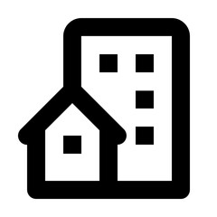 White background architectural icon illustration of a house symbol on a metal internet button for real estate business design