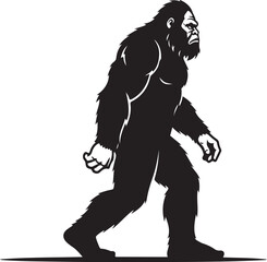 Fototapeta premium Bigfoot Silhouette Adventure