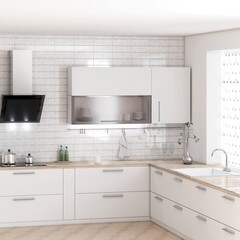 modern kitchen interior