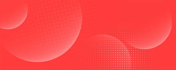 White circles gradient on red abstract background. Modern graphic design element.