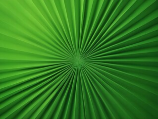 Green folded paper radial fan texture background