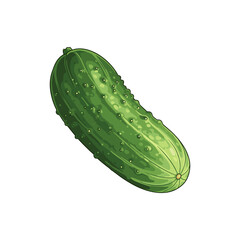 cucumbers vector illustration on white background