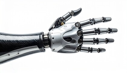 reboot hand on white background