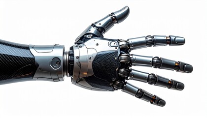 reboot hand on white background