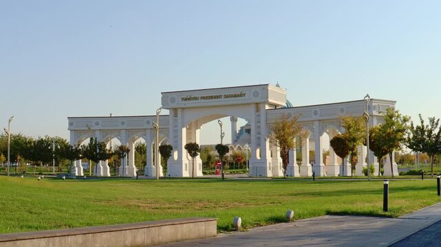 22 October 2025, First President's Park, Complex of Khoja Ahmed Yasawi, Turkestan City, Kazakhstan