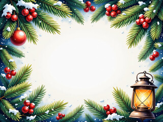 christmas card frame border