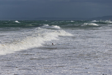 surfer dans la temp&ecirc;te