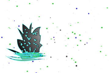 abstract colorful splashes