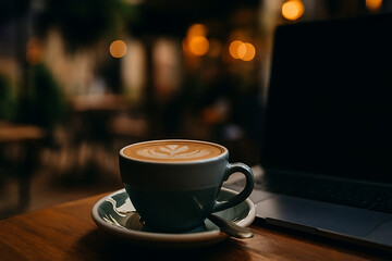 Obraz premium cup of coffee on the table