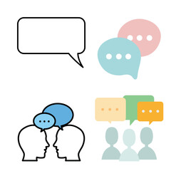 social media speech bubbles