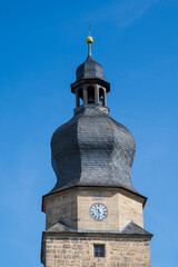 Spitalgasse, Spitaltor, Historisches Stadttor, Coburg, Oberfranken, Franken, Bayern, Deutschland, Europa
