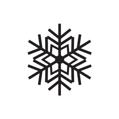 Snowflake Geometric Silhouette