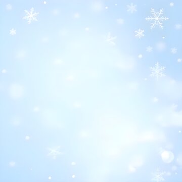 블루 네이비 하늘색 배경 위 눈송이 보케효과 흐린 아련한 겨울느낌The snowflake bokeh effect on the blue, navy, sky blue background. A faint winter feeling