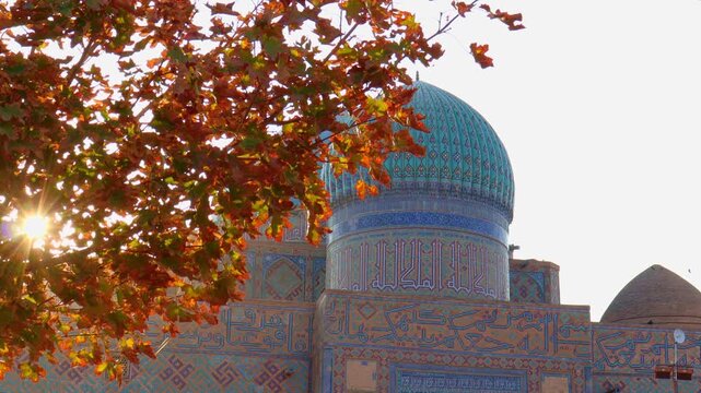 22 October 2025, Complex of Khoja Ahmed Yasawi, Turkestan City, Kazakhstan
