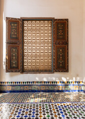 Palais de la Bahia, son architecture, Marrakech, Maroc