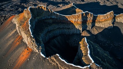 Volcanic Crater's Depths A Geological Wonder Unveiled