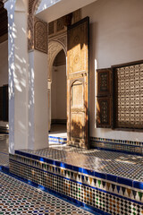Palais de la Bahia, son architecture, Marrakech, Maroc