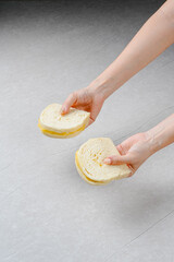 steamed bread or bun filled with srikaya jam