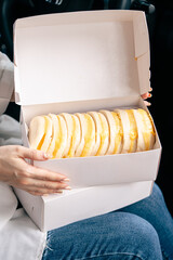 steamed bread or bun filled with srikaya jam