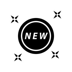 New label icon design template