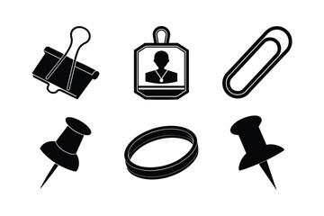 Small Supplies vector silhouette bundle