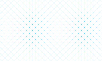 ひし形の角にドットが入った四角い方眼線が重なる線幅が違うグリッド