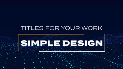 Minimal Modern Titles Vol.03