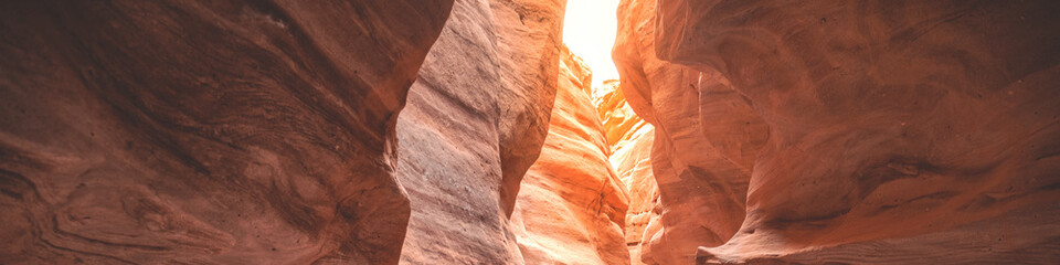 Desert nature landscape. Sandstone texture. Red Canyon in the Negev Desert near Eilat in Israel