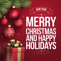 christmas background with christmas tree.