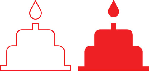 simple minimalist cake, architectural line art, black and white, minimalist, digital art