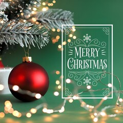 christmas background with christmas tree.