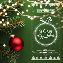 christmas background with christmas tree.