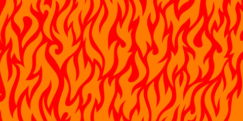 Fire Background. flame Background. long banner fire background. Flame Seamless Pattern. Fire flame seamless pattern. © riansa28