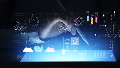 Interactive Chemistry Research Interface with Molecular Structures and Scientific Visualization.