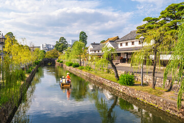 Obraz premium Kurashiki Bikan Historical Quarter located in Okayama, Chugoku, Japan