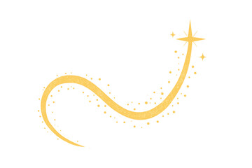 Golden, sparkling magical light with shimmering dust particles forming a glittering tail and wave-like shimmer, perfect for birthdays, anniversaries, New Year, events, Christmas, festivals, and