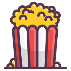 Popcorn Box Icon