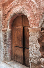 Architecture, porte dans la Médina, Marrakech, Maroc