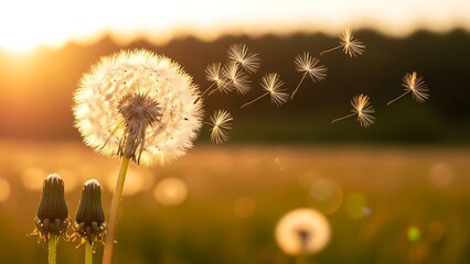dandelion seed head