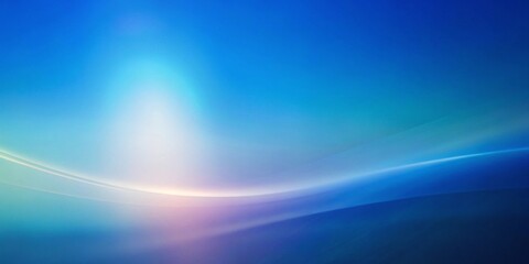 Fototapeta premium Elegant blue gradient background with soft blur and subtle effects. Soft pastel yellow and blue gradient with light flares and dust. Abstract blurred colorful background. Blue gradient background.