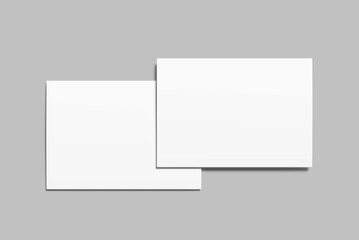 Post Card Mockup Design Blank