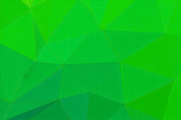 Abstract Green Polygonal Background with Subtle Vertical Lines