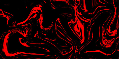  Red colorful marble pattern of the blend of curves. Marbleized bright effect with fluid painting, background for kitchen. Marble Red Alcohol Ink Wavy Liquid Texture blend of curves. 