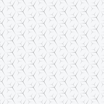 Minimal Geometric Cube Line Pattern Background