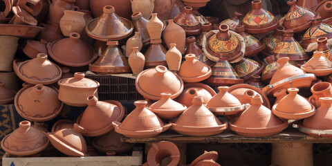 poterie, Souk de Marrakech, Médina, Maroc